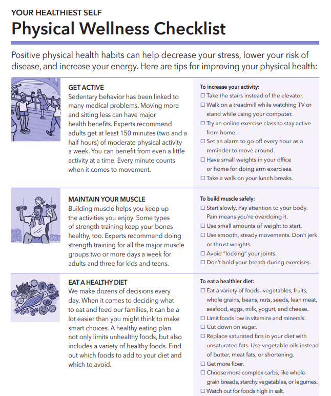Physical Wellness Checklist